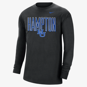 Nike College (Hampton) Men&#039;s Long-Sleeve T-Shirt M12333P106H-HAM