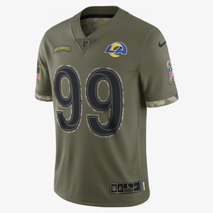 NFL Los Angeles Rams Salute to Service (Aaron Donald) Men&#039;s Limited Football Jersey 36NMSTSVF3I-000