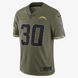NFL Los Angeles Chargers Salute to Service (Austin Ekeler) Men&#039;s Limited Football Jersey 36NMSTSVF3H-007