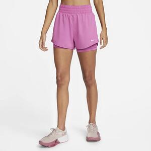 Nike Dri-FIT One Women&#039;s High-Waisted 3&quot; 2-in-1 Shorts DX6016-643