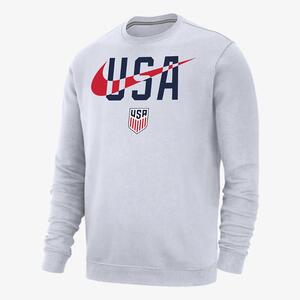 USA Club Fleece Men&#039;s Crew-Neck Sweatshirt M33778MVWHI-USA