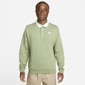 Nike Club Fleece Men&#039;s Brushed-Back Long-Sleeve Polo DX0537-386
