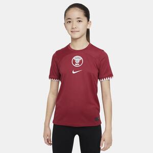 Qatar 2022/23 Stadium Home Big Kids&#039; Nike Dri-FIT Soccer Jersey DN0843-647