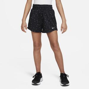 Nike Dri-FIT One Big Kids&#039; (Girls&#039;) High-Waisted Woven Training Shorts DX4974-010
