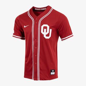 Oklahoma Men&#039;s Nike College Full-Button Baseball Jersey P33920J353-OKL