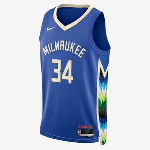 Giannis Antetokounmpo Milwaukee Bucks City Edition Nike Dri-FIT NBA Swingman Jersey DO9600-480