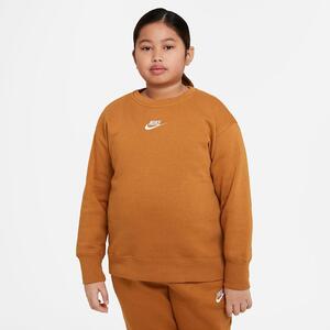 Nike Sportswear Club Fleece Big Kids&#039; (Girls&#039;) Crew (Extended Size) DD9124-754