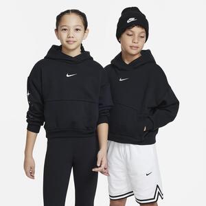 Nike Icon Fleece Big Kids&#039; Oversized Pullover Basketball Hoodie DX5519-010