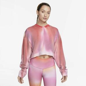 Nike Yoga Luxe Women&#039;s Cropped Crew-Neck Fleece Sweatshirt DV9185-633