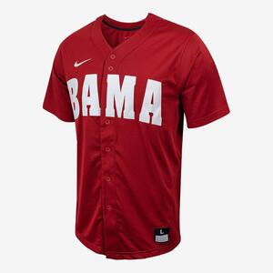 Alabama Men&#039;s Nike College Full-Button Baseball Jersey P33920J403-ALA
