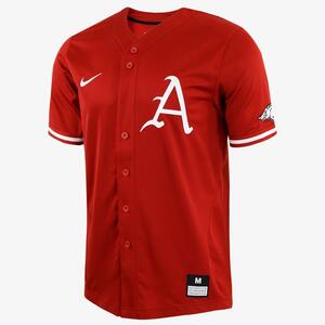 Arkansas Men&#039;s Nike College Full-Button Baseball Jersey P33920J403-ARK