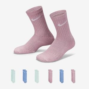 Nike Dri-FIT Little Kids&#039; Crew Socks (6 Pairs) RN0019-P0Y