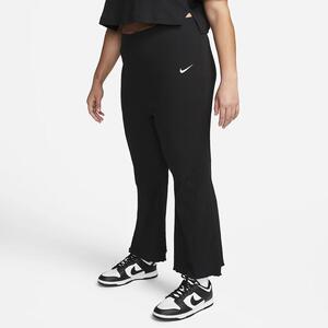 Nike Sportswear Women&#039;s High-Waisted Ribbed Jersey Pants (Plus Size) FB3210-010