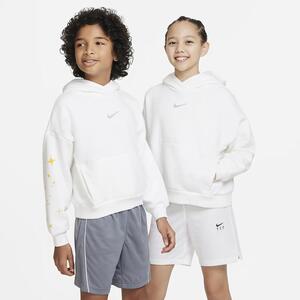 Nike Icon Fleece Big Kids&#039; Oversized Pullover Basketball Hoodie DX5519-100