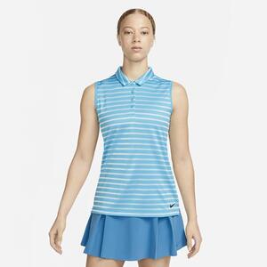 Nike Dri-FIT Victory Women&#039;s Striped Sleeveless Golf Polo DX1507-416