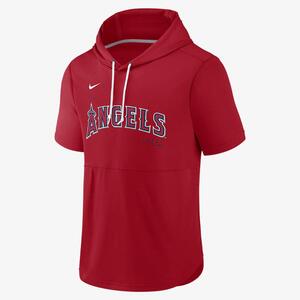 Nike Springer (MLB Los Angeles Angels) Men&#039;s Short-Sleeve Pullover Hoodie NKGS00JCANG-02R
