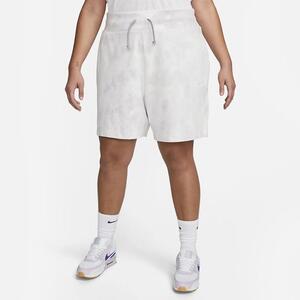 Nike Sportswear Women&#039;s High-Waisted Jersey Cloud-Dye Shorts (Plus Size) DV5079-580
