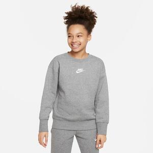 Nike Sportswear Club Fleece Big Kids&#039; (Girls&#039;) Crew Sweatshirt DD7473-091