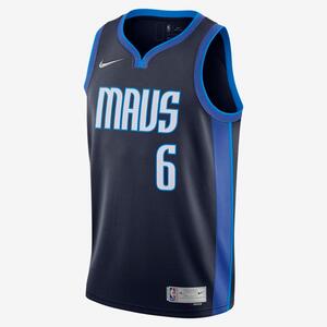 Kristaps Porzingis Mavericks Earned Edition Men&#039;s Nike NBA Swingman Jersey CW6806-420
