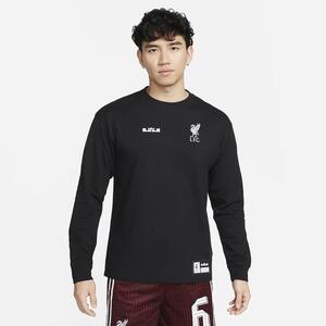 LeBron x Liverpool FC Men&#039;s Nike Long-Sleeve Max90 T-Shirt FD4024-010
