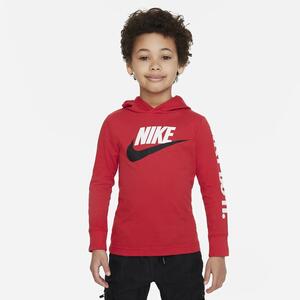 Nike Sportswear Futura Hooded Long Sleeve Tee Little Kids&#039; T-Shirt 86K662-U10