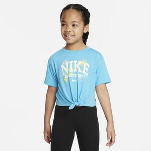 Nike &quot;Just DIY It&quot; Knotted Top Little Kids&#039; T-Shirt 36K811-F85