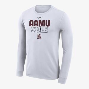 Alabama A&amp;M Bulldogs Bench Men&#039;s Nike Dri-FIT College Long-Sleeve T-Shirt F41324MM23-AAM