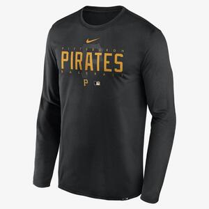 Nike Dri-FIT Team Legend (MLB Pittsburgh Pirates) Men&#039;s Long-Sleeve T-Shirt NKAY00APTB-8WC