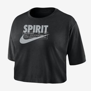 Washington Spirit Women&#039;s Nike Dri-FIT Soccer Cropped T-Shirt W118406861-WAS