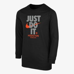 Houston Dash Big Kids&#039; (Boys&#039;) Nike Soccer Long-Sleeve T-Shirt B124616865-HOU