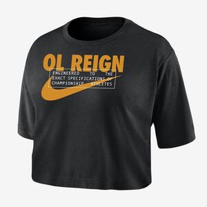 OL Reign Women&#039;s Nike Dri-FIT Soccer Cropped T-Shirt W118406861-OLR
