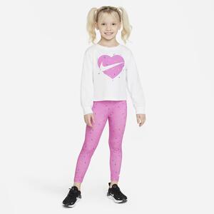 Nike Graphic Tee and Printed Leggings Set Little Kids 2-Piece Set 36L062-AFN