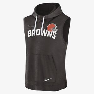 Nike Athletic (NFL Cleveland Browns) Men&#039;s Sleeveless Pullover Hoodie 00BW11SD93-06Q