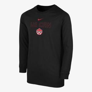 Canada Big Kids&#039; (Boys&#039;) Nike Soccer Long-Sleeve T-Shirt B124616232-CAN