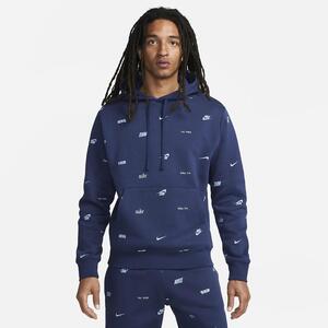 Nike Club Fleece Men&#039;s Allover Print Pullover Hoodie FB7434-410