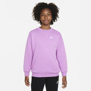Nike Sportswear Club Fleece Big Kids&#039; (Girls&#039;) Oversized Sweatshirt FD2923-532