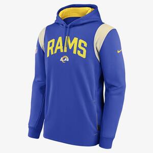 Nike Therma Athletic Stack (NFL Los Angeles Rams) Men&#039;s Pullover Hoodie NS49952Z95-5N9