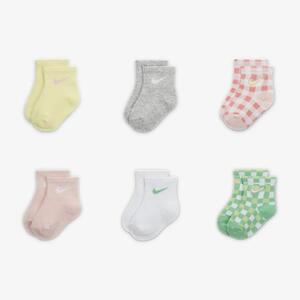 Nike Infant Crew Socks (3 Pairs) Baby Crew Socks NN0945-P17