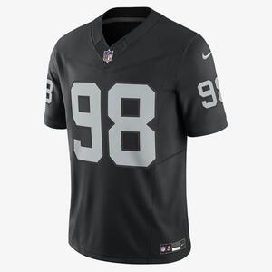 Maxx Crosby Las Vegas Raiders Men&#039;s Nike Dri-FIT NFL Limited Football Jersey 31NMORLH8DF-DY0