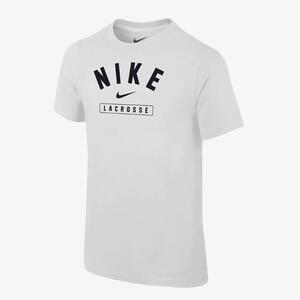 Nike Lacrosse Big Kids&#039; (Boys&#039;) T-Shirt B11377P390-WHT