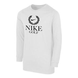 Nike Golf Big Kids&#039; (Boys&#039;) Long-Sleeve T-Shirt B12461NGRL-WHT