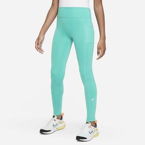 Nike Dri-FIT One Big Kids&#039; (Girls&#039;) Leggings with Pockets FD2855-317