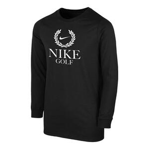 Nike Golf Big Kids&#039; (Boys&#039;) Long-Sleeve T-Shirt B12461NGRL-BLK