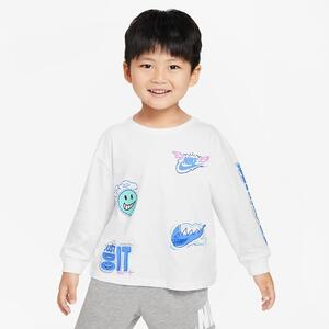Nike Sportswear &quot;Art of Play&quot; Relaxed Long Sleeve Tee Toddler T-Shirt 76L109-001
