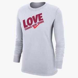 Nike Tennis Women&#039;s Long-Sleeve T-Shirt W12103USLV-WHT