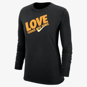 Nike Tennis Women&#039;s Long-Sleeve T-Shirt W12103USLV-BLK