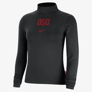 Ohio State Essential Women&#039;s Nike College Long-Sleeve Mock Top FB1214-010