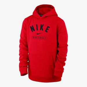 Nike Softball Big Kids&#039; (Boys&#039;) Pullover Hoodie B31048P391-RED