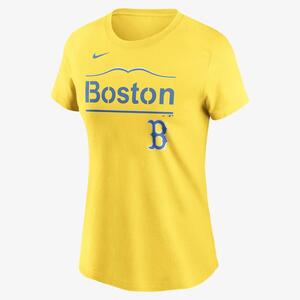 Nike City Connect Wordmark (MLB Boston Red Sox) Women&#039;s T-Shirt NKAF77IBQ-6C5