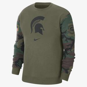 Michigan State Club Fleece Men&#039;s Nike College Crew-Neck Sweatshirt DZ8067-222